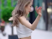 金发小姐姐手臂操,轻松打造纤细手臂